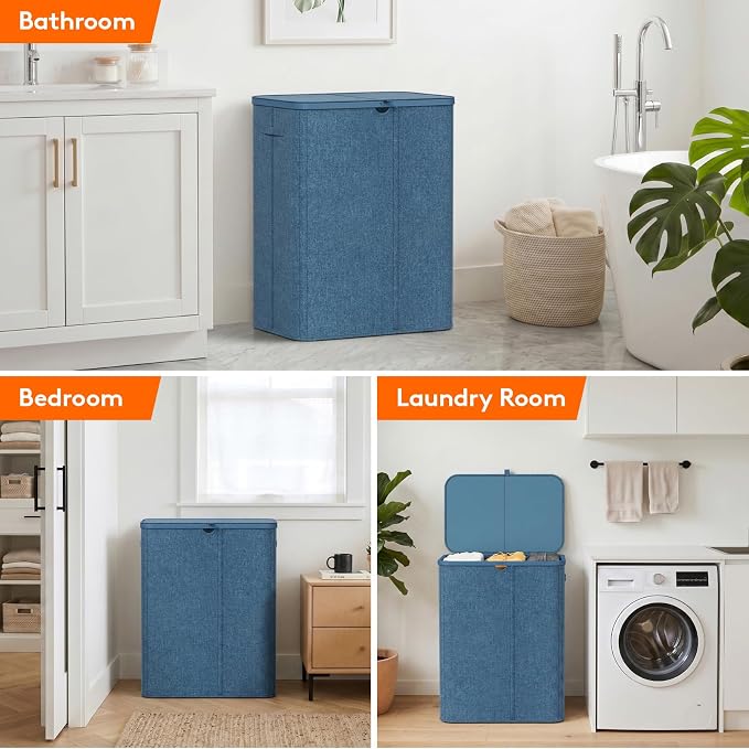 Lifewit 185L 3 Section Laundry Hamper - Image 8