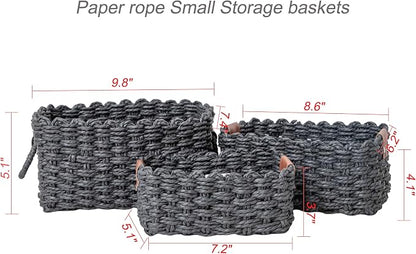 Paper rope Small Storage baskets - Image 8