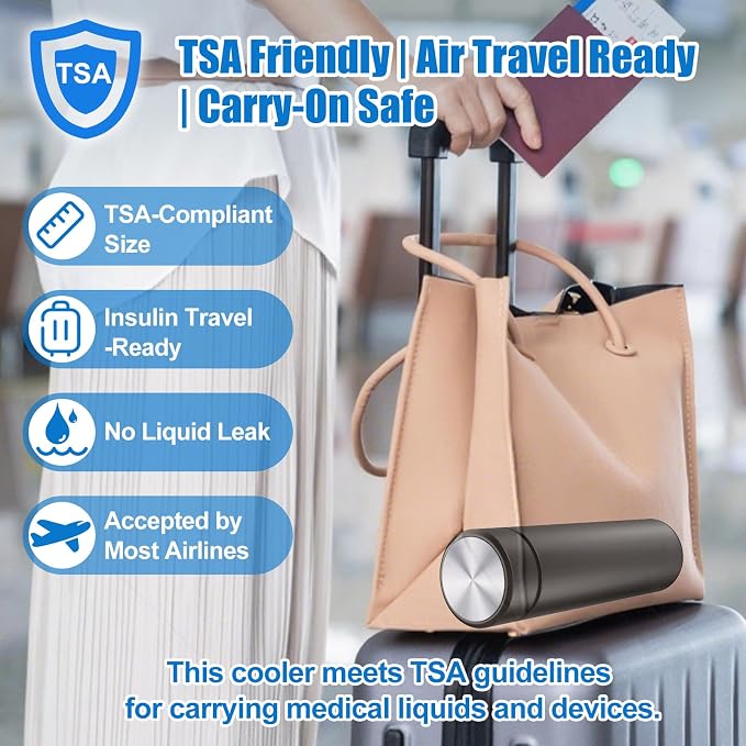 Insulin Travel Cooler Case for Diabetic Medications – TSA Approved Travel - Image 7