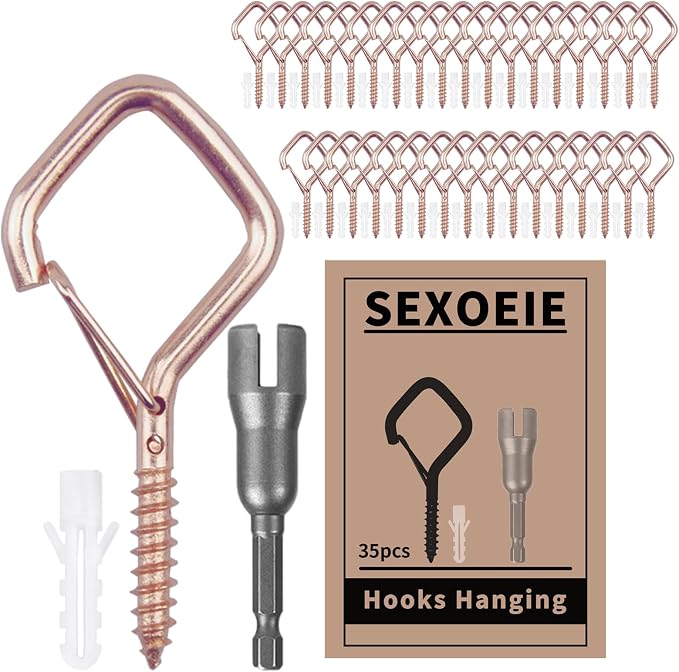 35PCS Eye Screw Hooks for Hanging Heavy Duty by Unknown