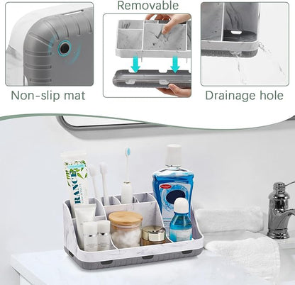 Marble Bathroom Countertop Organizer - Image 4