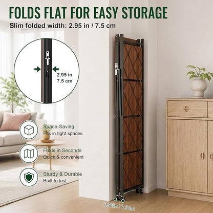 black leopard 5-Tier Foldable Shelf - Image 5