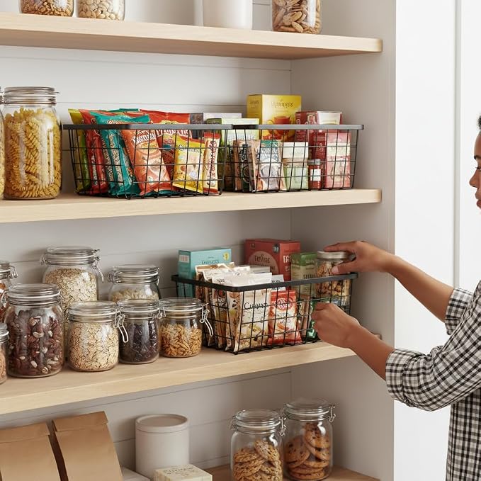 Kitchen Metal Wire Baskets - Image 4