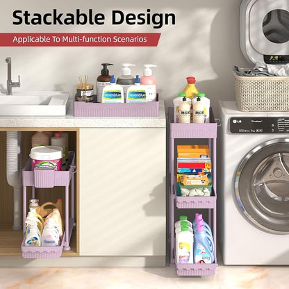 Sevenblue 4-Pack 2-Tier Under Sink Organizer - Image 3