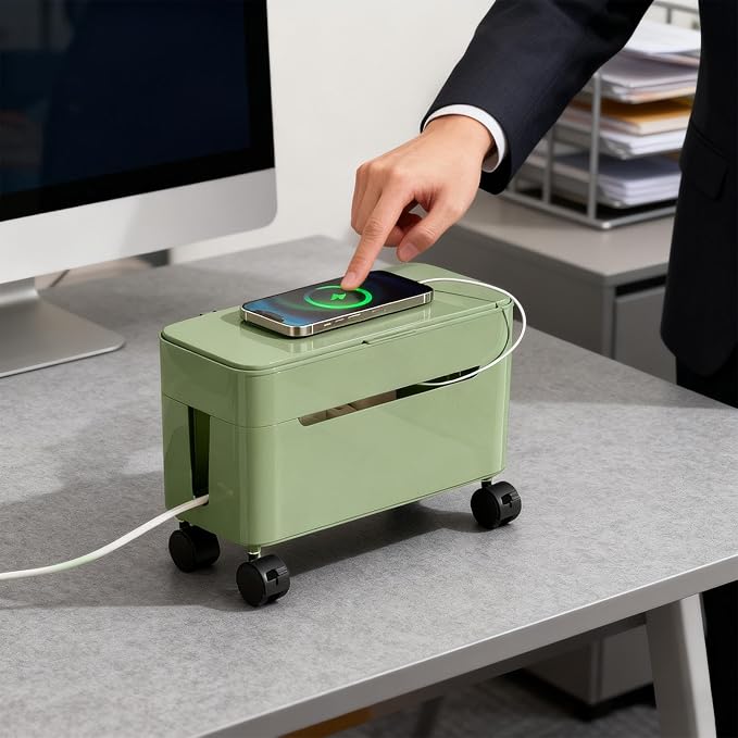 Cable Box Organizer | Wire Storage Container - Image 3