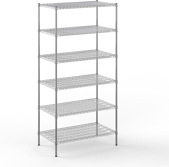 24" Deep x 42" Wide x 86" Height Wire Shelving Kit | 6-Tier | NSF Commercial by Regal+Altair