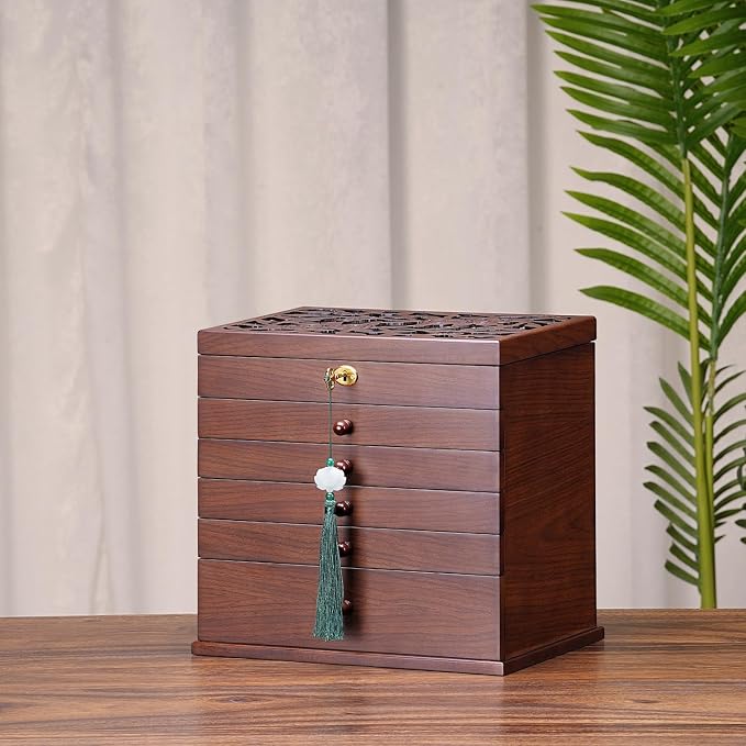Vintage Rustic Wooden Jewelry Organizer boxes - Image 2