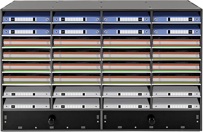 Literature Organizer 32 Slots Office Mailbox Cubbies PVC Desk Mail Sorter by Unknown