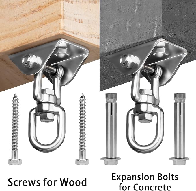 Heavy Duty Swing Hangers for Wooden Sets 2000 LB Capacity Hammock Hanger 360 - Image 3