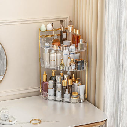Corner Bathroom Counter Organizer by ZZWILLB