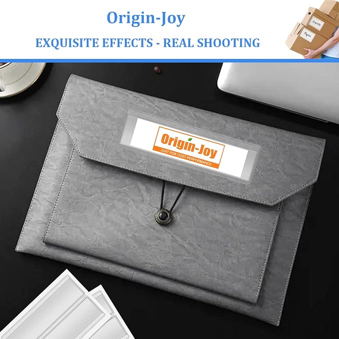 Origin-Joy 25 PCS Self-Adhesive Index Label Pockets - Image 5
