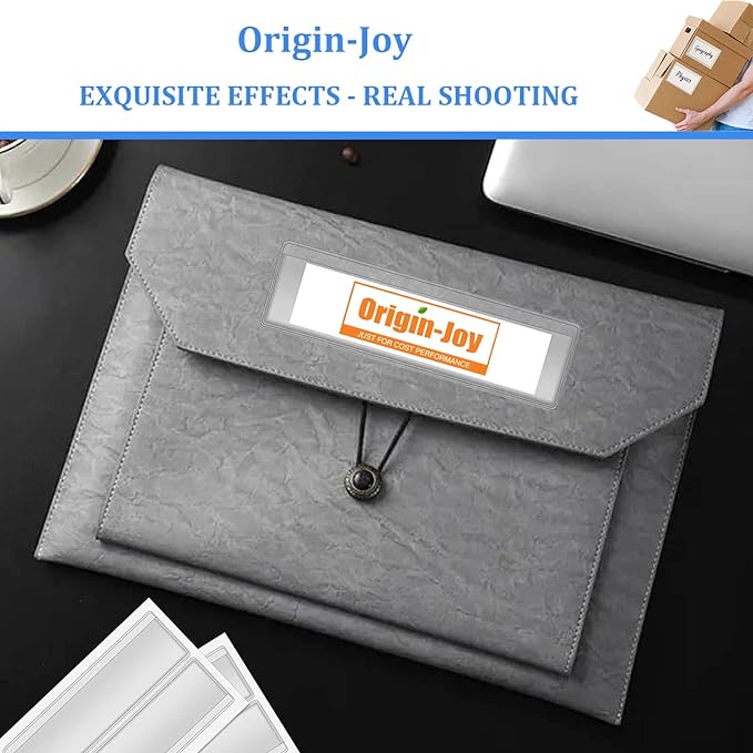 Origin-Joy 25 PCS Self-Adhesive Index Label Pockets - Image 5