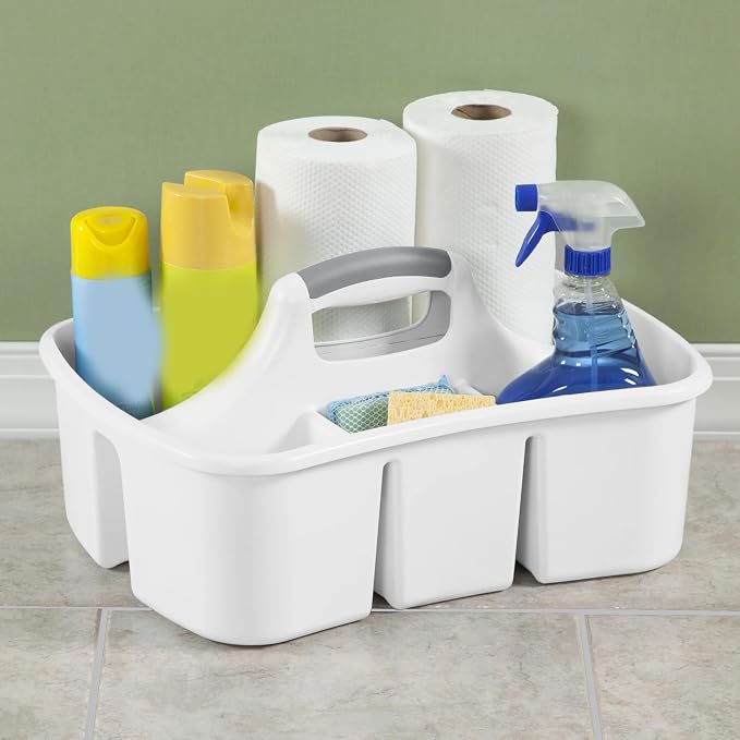 Large 5 Gal Divided Cleaning Caddy Organizer - Image 4