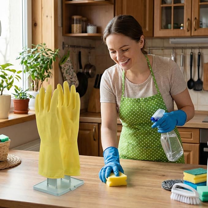 JJUNW 1 Pc Kitchen Gloves Holder, Dish Glove Holder Reusable Plastic Glove - Image 2