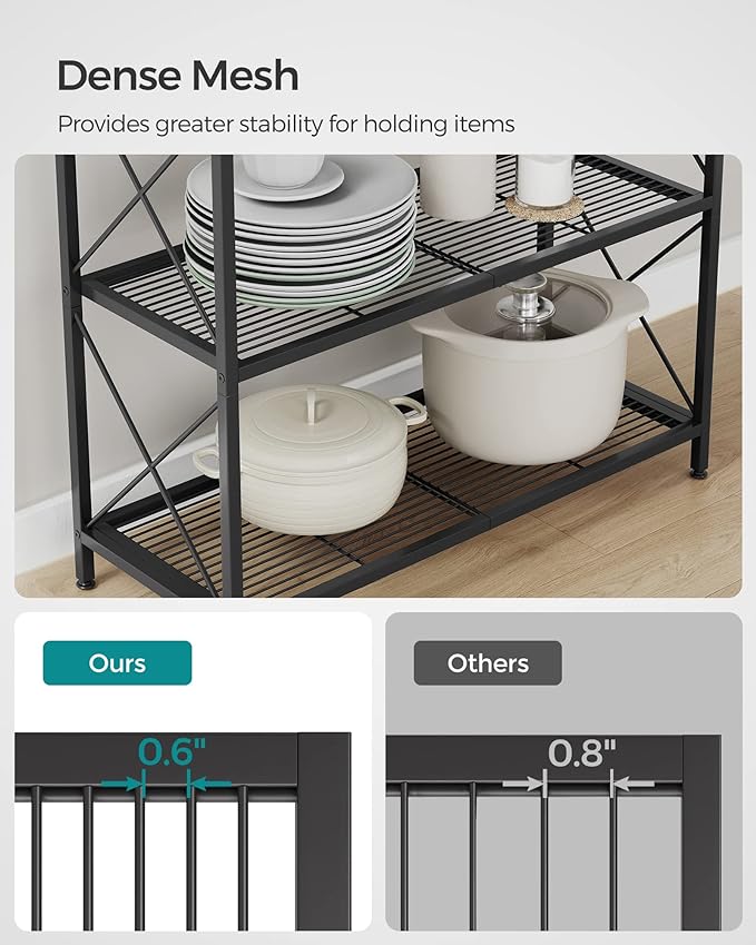 SONGMICS 3-Tier Metal Storage Rack - Image 6