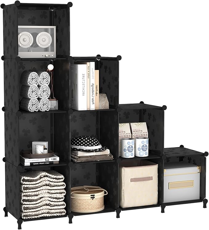 UNKU Cube Storage Organizer, 10 Cube Closet Organizer Storage Shelves, DIY - Image 8
