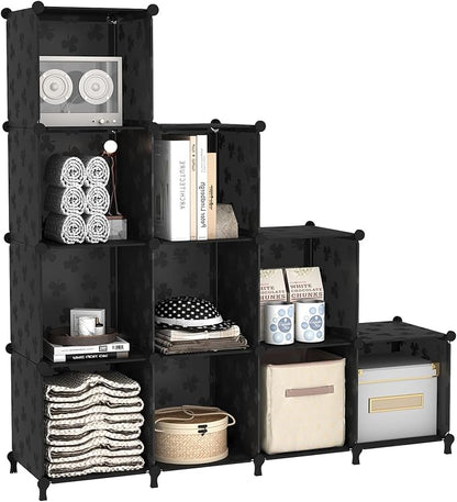 UNKU Cube Storage Organizer, 10 Cube Closet Organizer Storage Shelves, DIY - Image 8