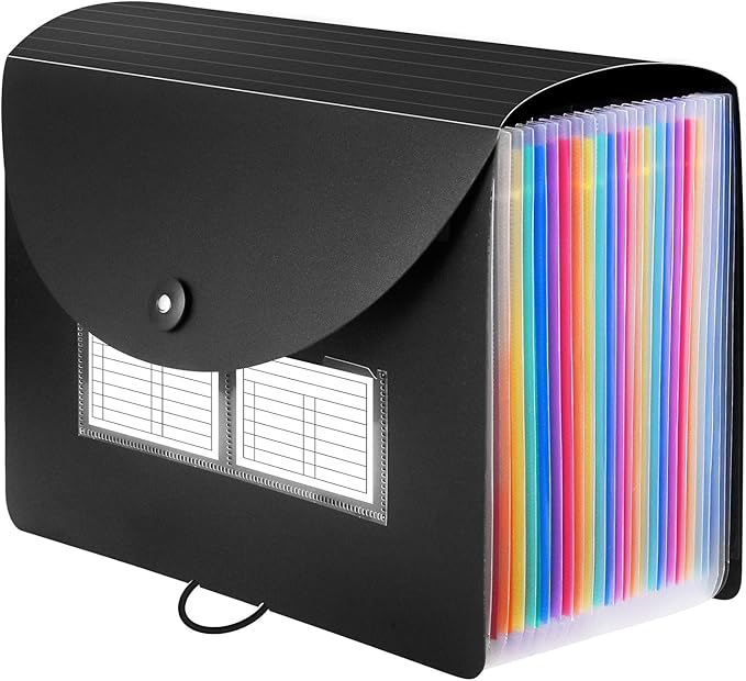 Sooez 24 Pockets Expanding File Folder by Sooez