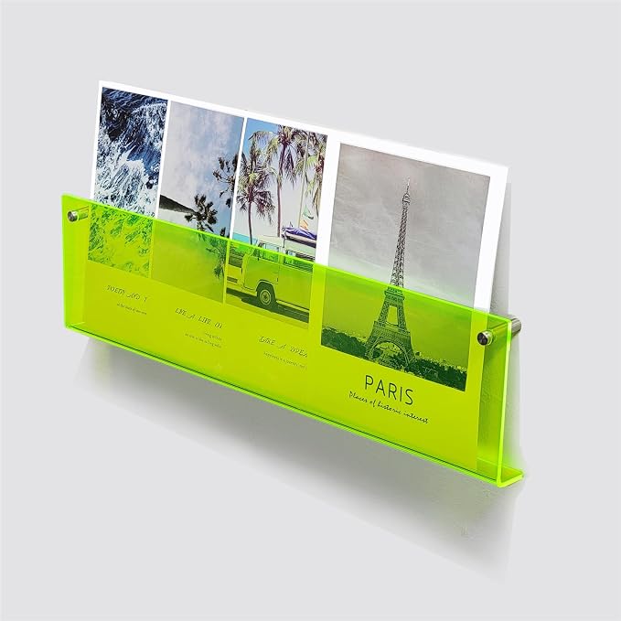 ROYALITA 2-Pack Acrylic Magazine Holder Brochure Holder, Fashion Hanging - Image 6