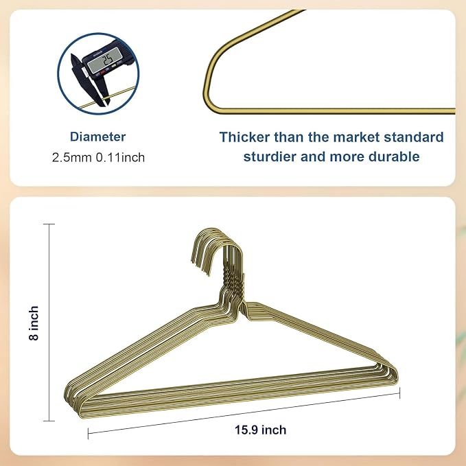 SPECILITE Wire Metal Clothes Hangers Bulk 150 Pack - Image 2