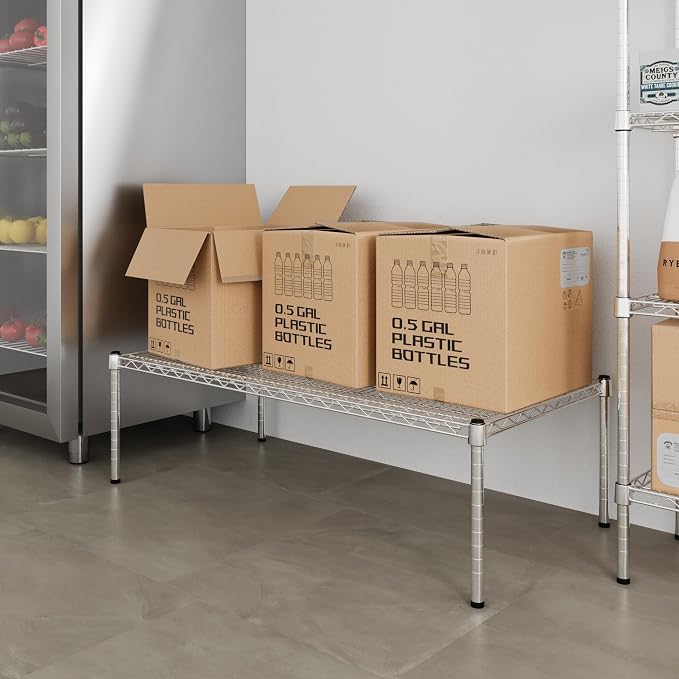 24" Deep x 48" Wide x 14" Height Wire Shelving Kit | 1-Tier | NSF Commercial - Image 6