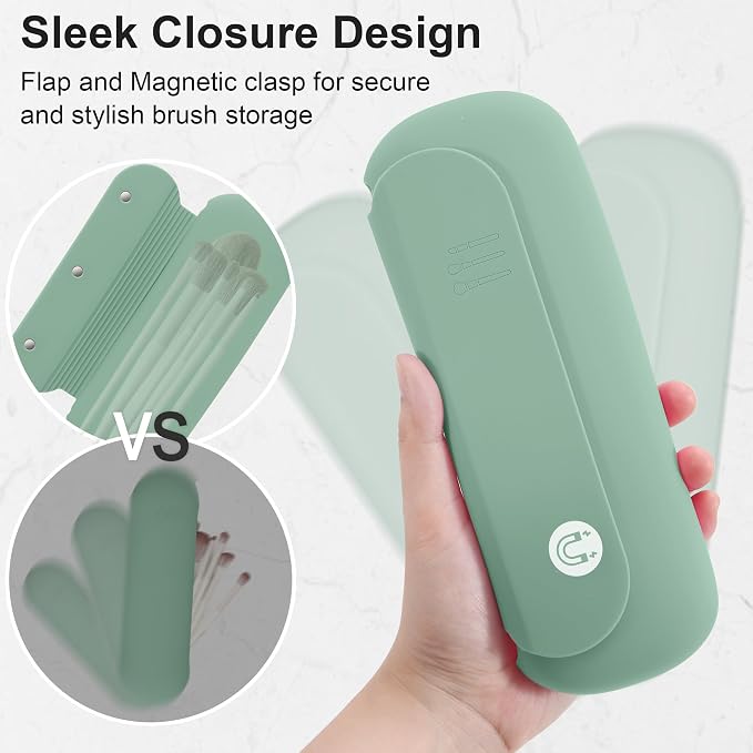 Silicone Travel Makeup Brush Holder - Image 4