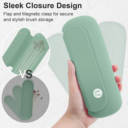 Silicone Travel Makeup Brush Holder - Image 4