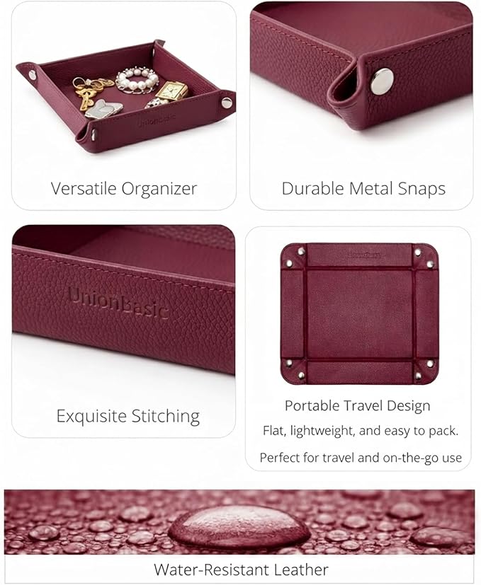 UnionBasic Small Jewelry Tray for Rings Watches Earrings, Entryway Catchall - Image 2