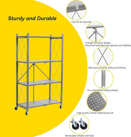 BRIAN & DANY 4-Tier Foldable Storage Shelves - Image 4