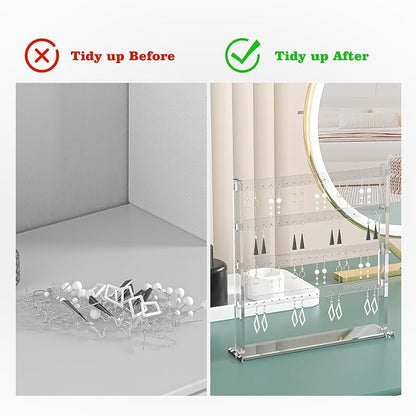 Coward Acrylic Earring Holder Stand, Tabletop Earring Jewelry Easel Display - Image 5