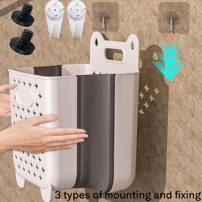 Wall Hanging Laundry Basket, Collapsible Hanging Laundry Hamper | Wall Hanging - Image 6