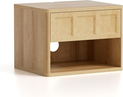 Farmhouse Floating nightstands Set of 4, Small Wall Mounted Storage Cabinet - Image 8