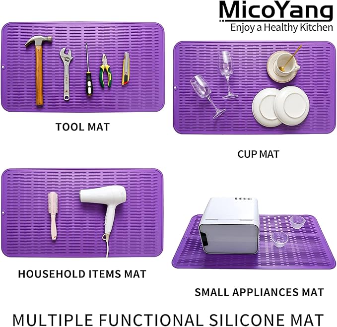 Silicone Dish Drying Mat for Multiple Usage, Easy clean, Eco-friendly, - Image 4