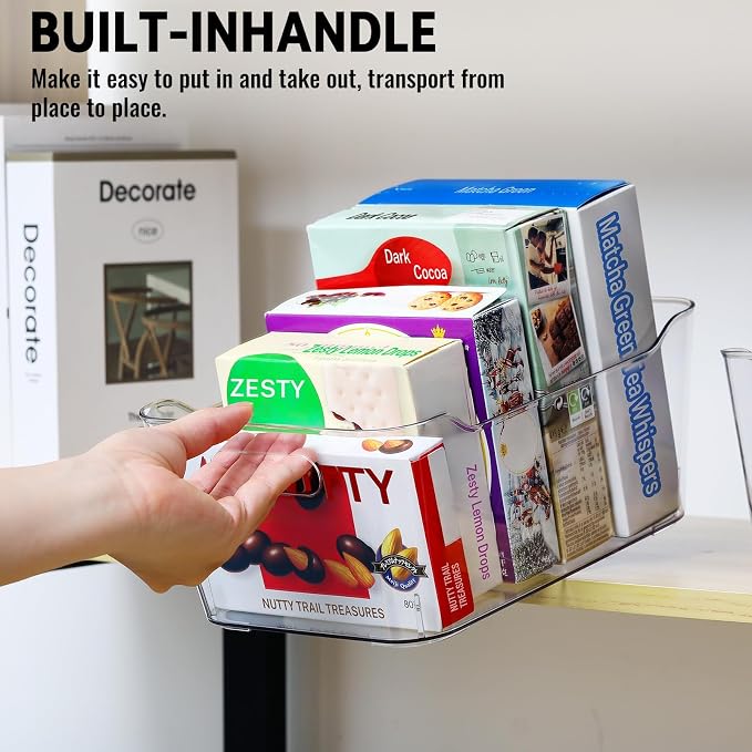 12 PACK Multi-Use Clear Plastic Storage Bins - Image 8
