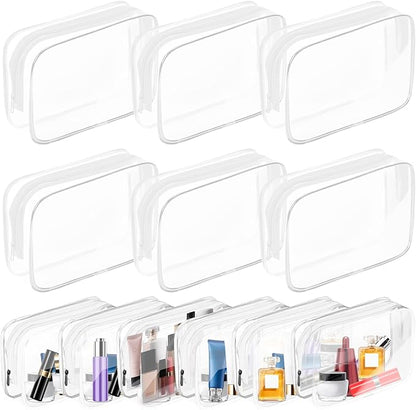 AURUZA Clear Makeup Bag, Portable Travel Toiletry Bags by AURUZA