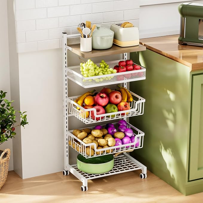 HapiRm Fruit Basket Kitchen Cart - Image 8