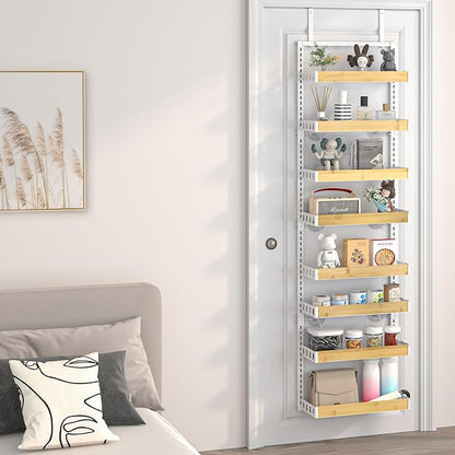 bukfen Over the Door Pantry Organizer 8-Tier Adjustable Basket Kitchen Pantry - Image 6