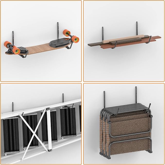 WALMANN Lightweight Kayak Storage Rack, Wall Mount Kayak Hooks - Image 7