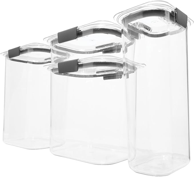 Rubbermaid Brilliance Pantry Food Storage Container Set, Airtight & Leak-Proof - Image 2
