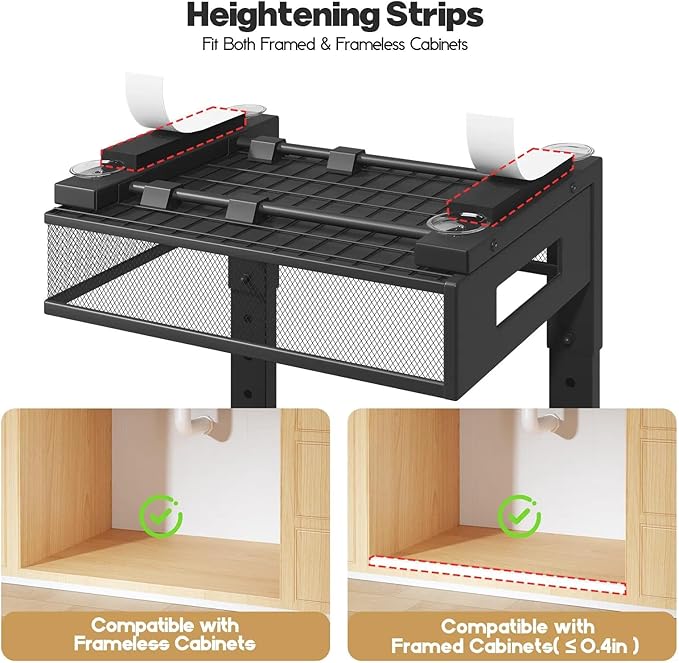 Under Sink Organizer, 2-Tier Dual Pull Out Cabinet Organizer Drawers - Image 3