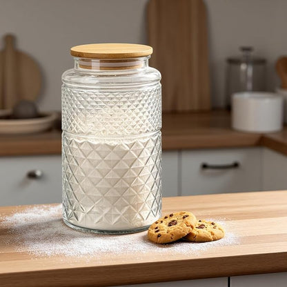 Prettidecor 1 Gallon Large Airtight Glass Storage Jars - Image 2
