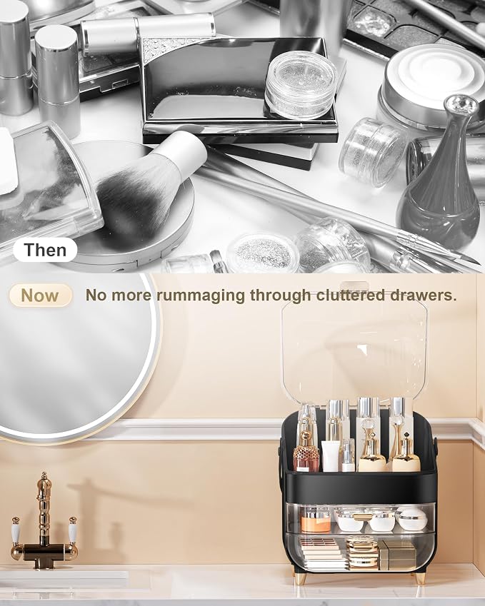 Makeup Organizer Countertop, Skincare Holder Bathroom Counter Organizer - Image 8
