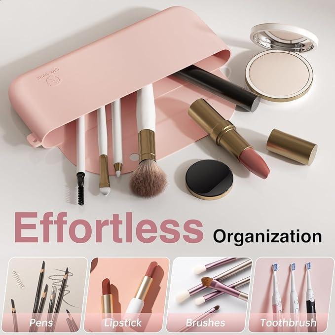 Silicone Makeup Brush Holder Large Travel Makeup Brush Case Original Design - Image 2