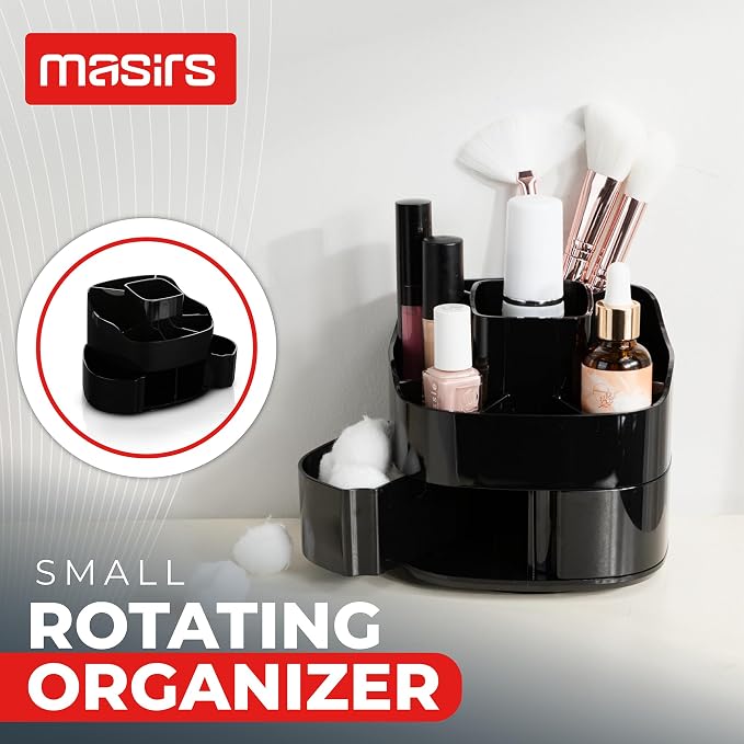 Masirs 360° Rotating Makeup Organizer - Image 2