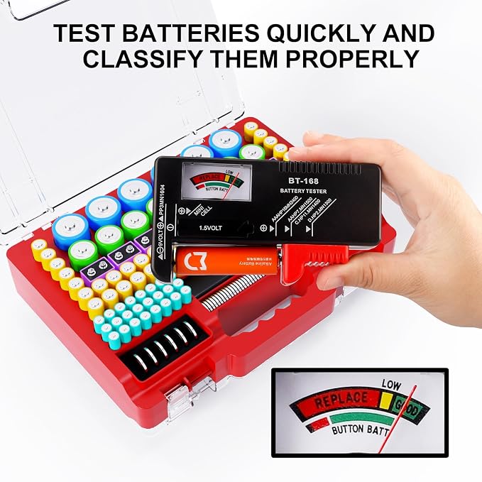 Battery Organizer Storage Holder Box Case - Image 2
