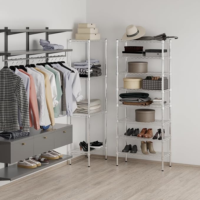 14" Deep x 30" Wide x 74" Height Wire Shelving Kit | 8-Tier | NSF Commercial - Image 5