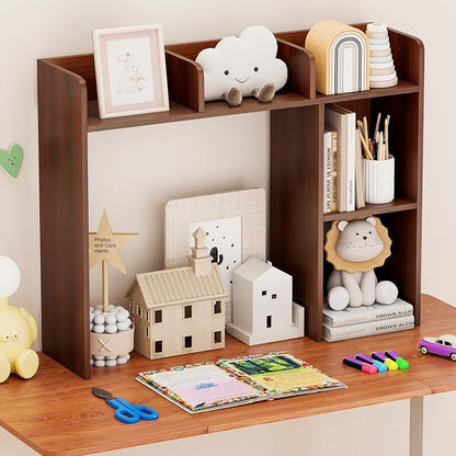 Tangkula Desktop Bookshelf, Countertop Storage Hutch - Image 5