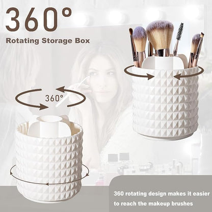 Anyoifax Makeup Brush Holder Organizer 360°Rotating Make Up Brushes Container - Image 4