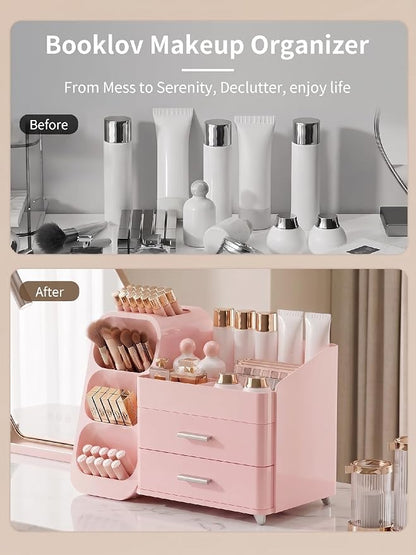 Booklov Makeup Organizer for Vanity, Large Capacity Cosmetic Display Case - Image 7