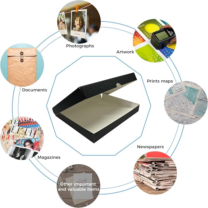 Lineco Clamshell Archival Storage Box, Organize and Store Photos Documents - Image 8